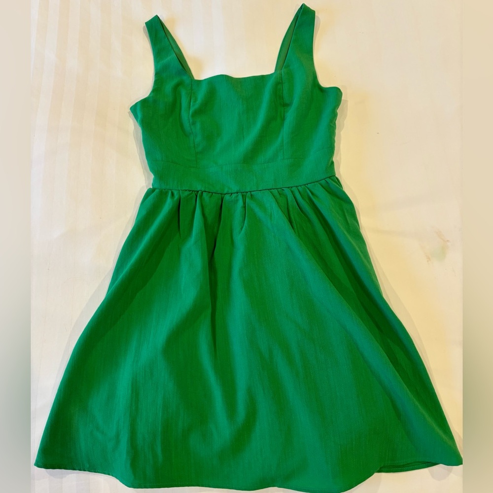 Trixxi Vibrant Green Sleeveless  Dress